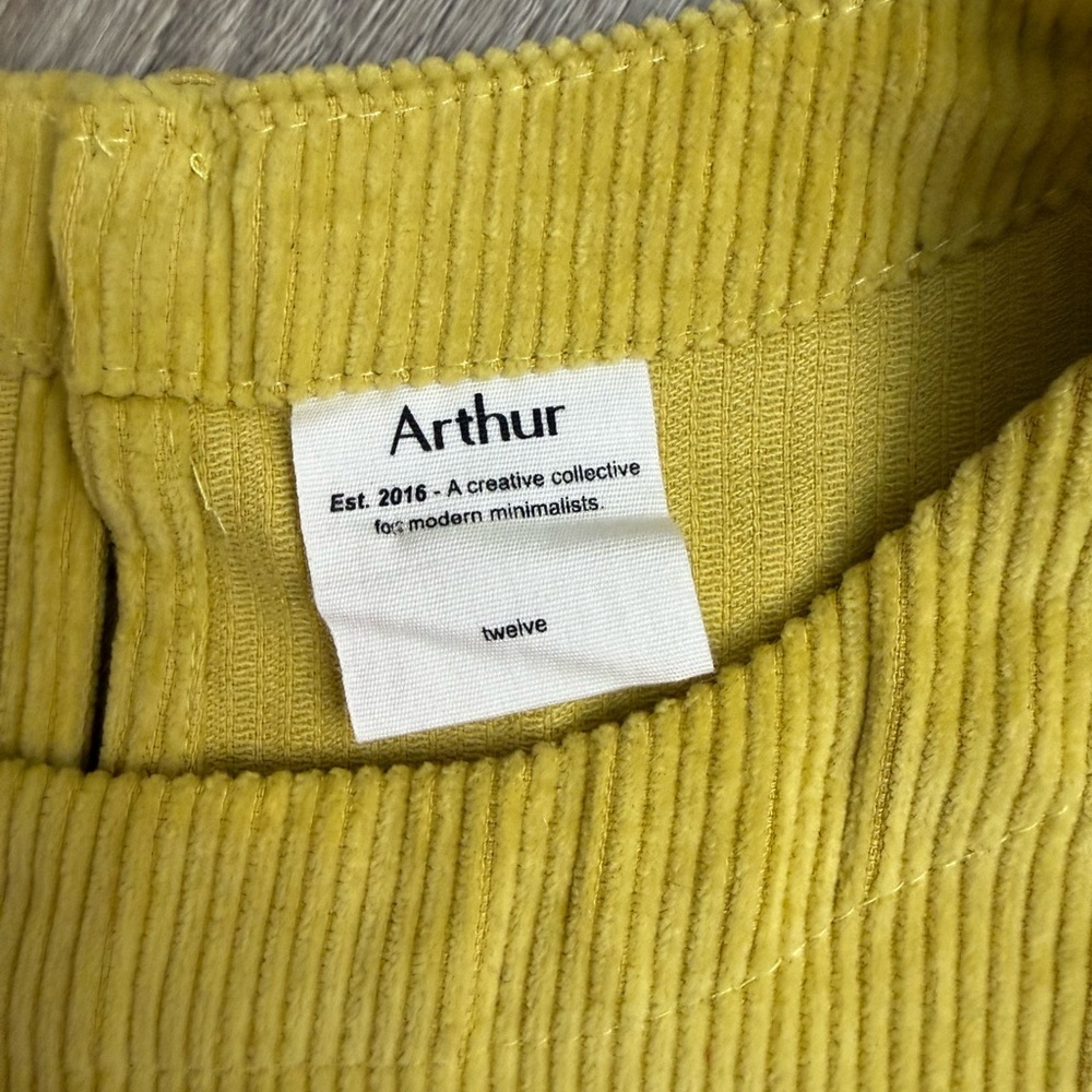 Arthur Apparel Corduroy Crop Short Sleeve Tee Size 12 - Picture 3 of 8